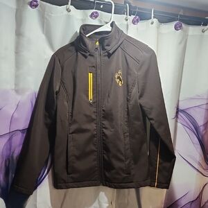 Wyoming Cowboys Brown Jacket with Yellow Accents